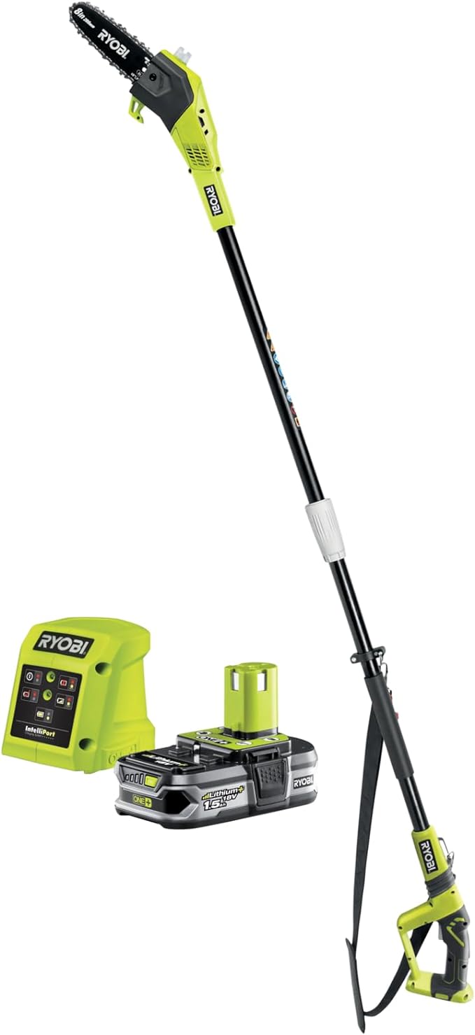ÉLAGUEUR SUR PERCHE SANS FIL « OPP1820 » RYOBI 18 V – Longueur de guide 20 cm