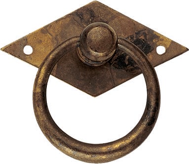 POIGNÉE DE MEUBLE « 12230 » 50x33 mm - Laiton ancien