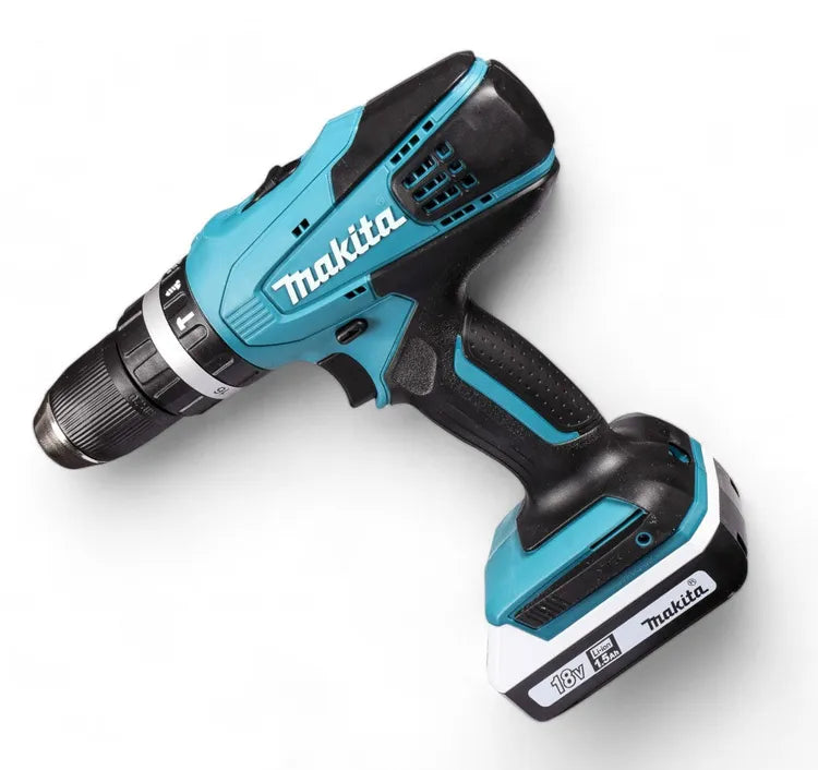 TRAPANO/AVVITATORE CON PERCUSSIONE A BATTERIA 'HP457DWE' MAKITA 18V 1,5Ah
