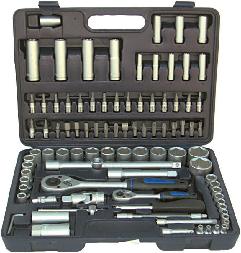 SERIE CHIAVI A BUSSOLA IN VALIGETTA 108 pezzi - 1/4"-1/2"
