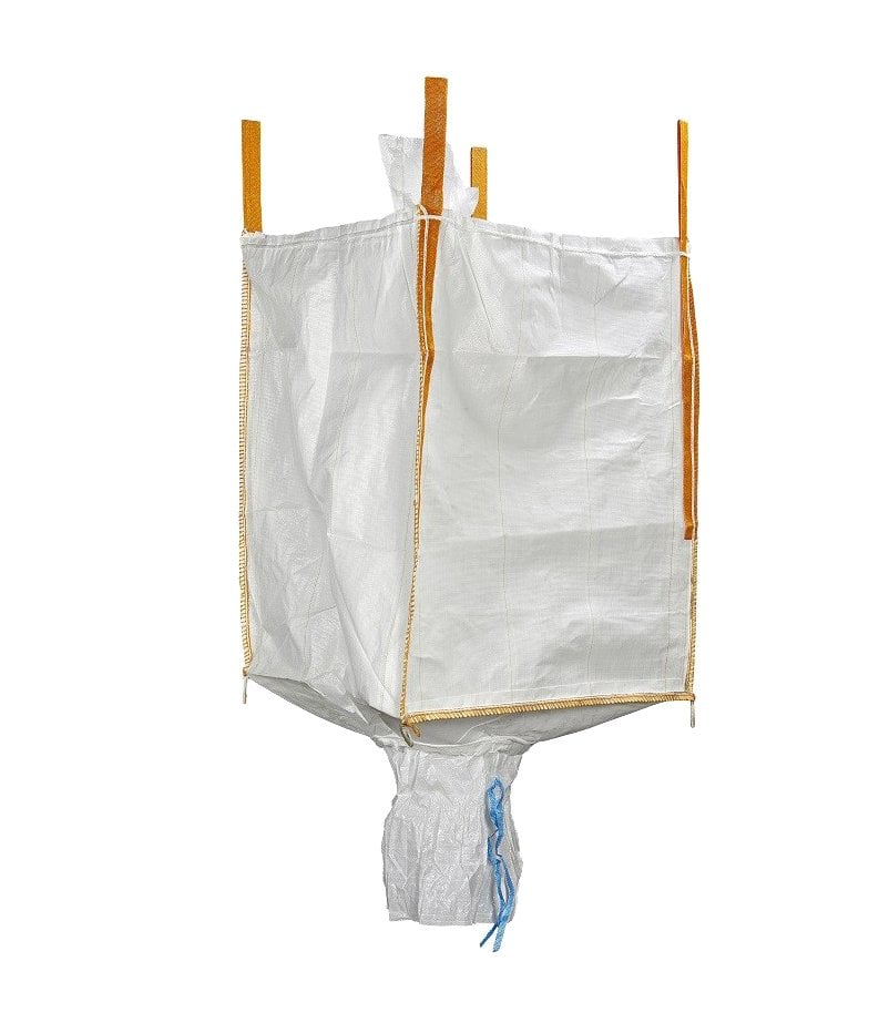 SACCONE IN POLIPROPILENE CON VALVOLA DI SCARICO 'BIG BAG' cm 90x90x120h - Port. 1000 Kg