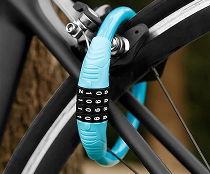 ANTIVOL À COMBINAISON POUR VÉLO ET MOTO 15 mm x 80 cm