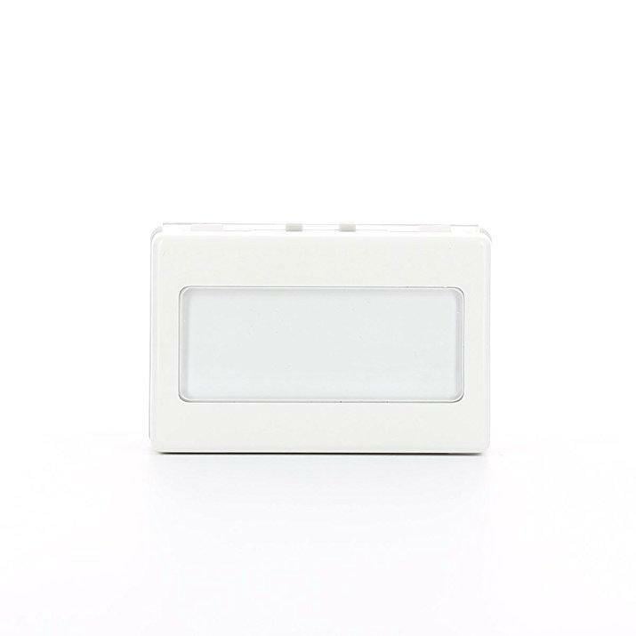 PULSANTE CON PORTANOME 'SYSTEM' 2 moduli - 1P NA 250V - Bianco
