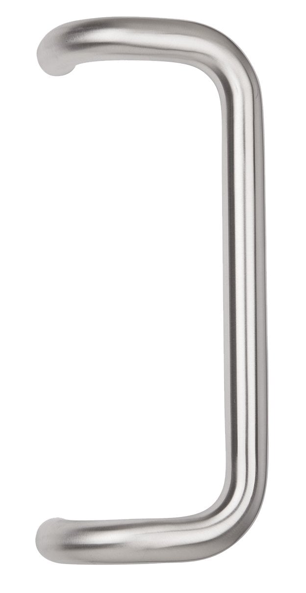 Edelstahl-Stoßgriff 'NEVADA' Ø 32x382 mm, Lochabstand 350 mm - Farbe Inox satiniert