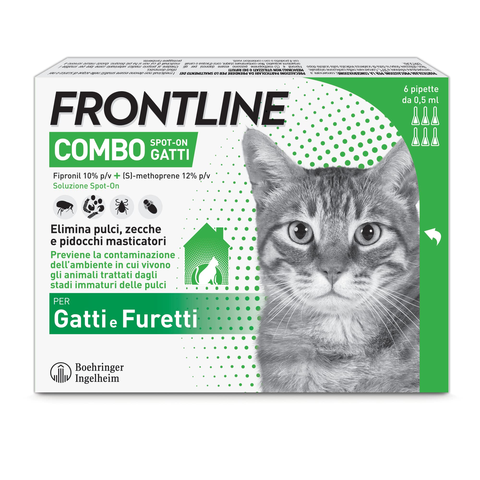 FRONTLINE 'COMBO' PARASITENSCHUTZ Für Katzen und Frettchen - 3 Pipetten