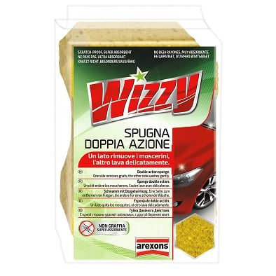 DOPPELWIRKENDE WIZZY WASCHSCHWAMM AREXONS 17x11x7 cm