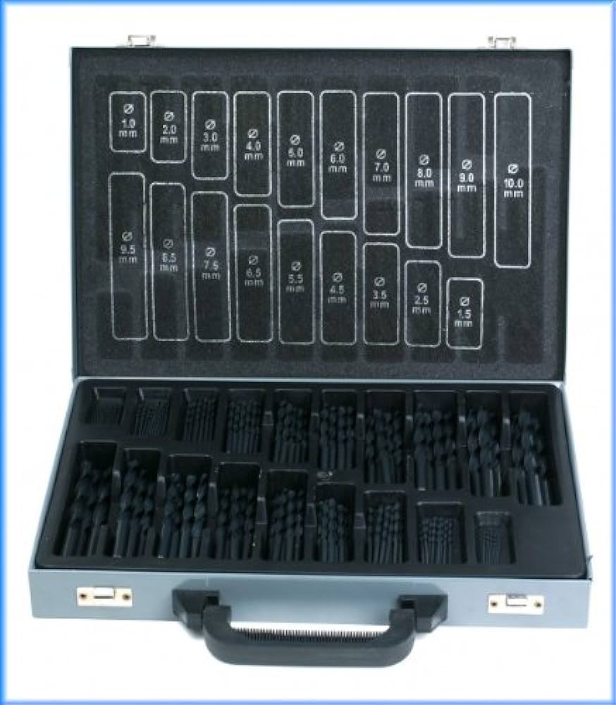 SERIE PUNTE 'HSS COBALTO 5%' IN VALIGIA ECEF 120 pezzi - 1÷10 mm x 0,50