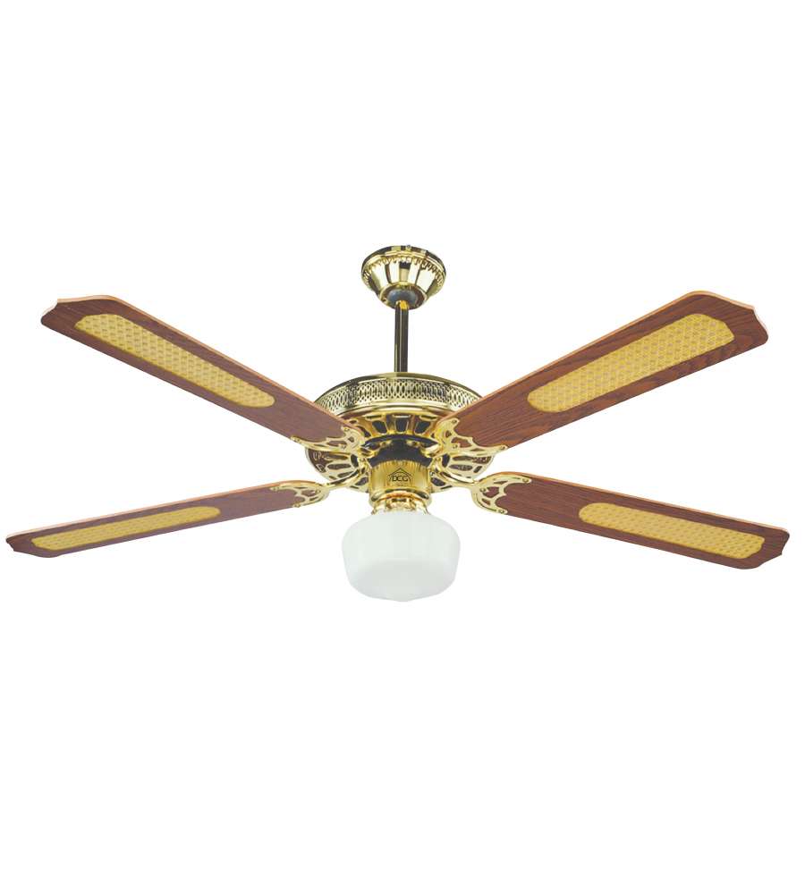 VENTILATEUR DE PLAFOND AVEC LUMIÈRE 'GOLD' Ø 130 cm
