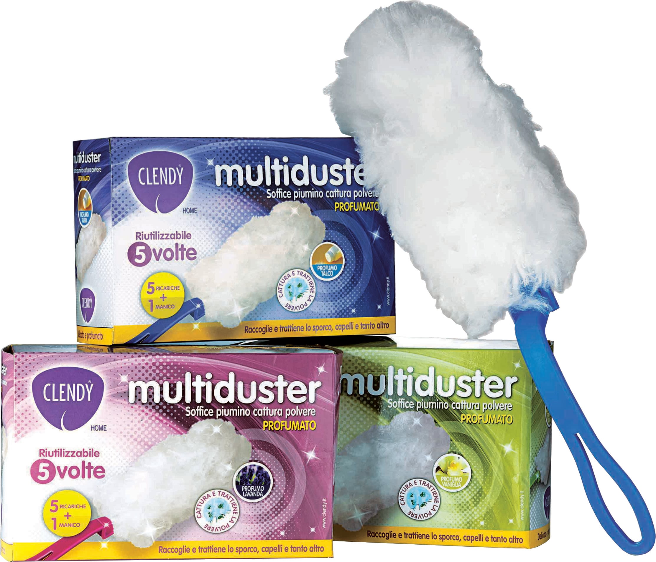 PIUMINO MULTIDUSTER CON MANICO Confezione 5 ricariche