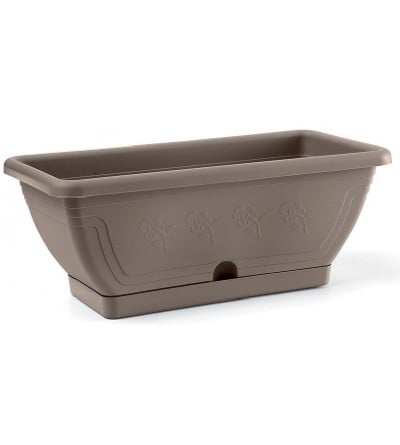 CASSETTA CON SOTTOCASSETTA 'VENEZIA' cm 50x19x16h - Colore avana