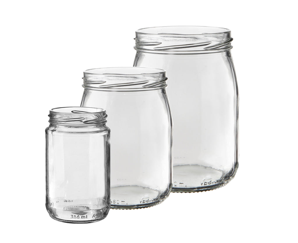 VASO IN VETRO PER CONSERVE 580 cc - Imb. Ø 82 mm
