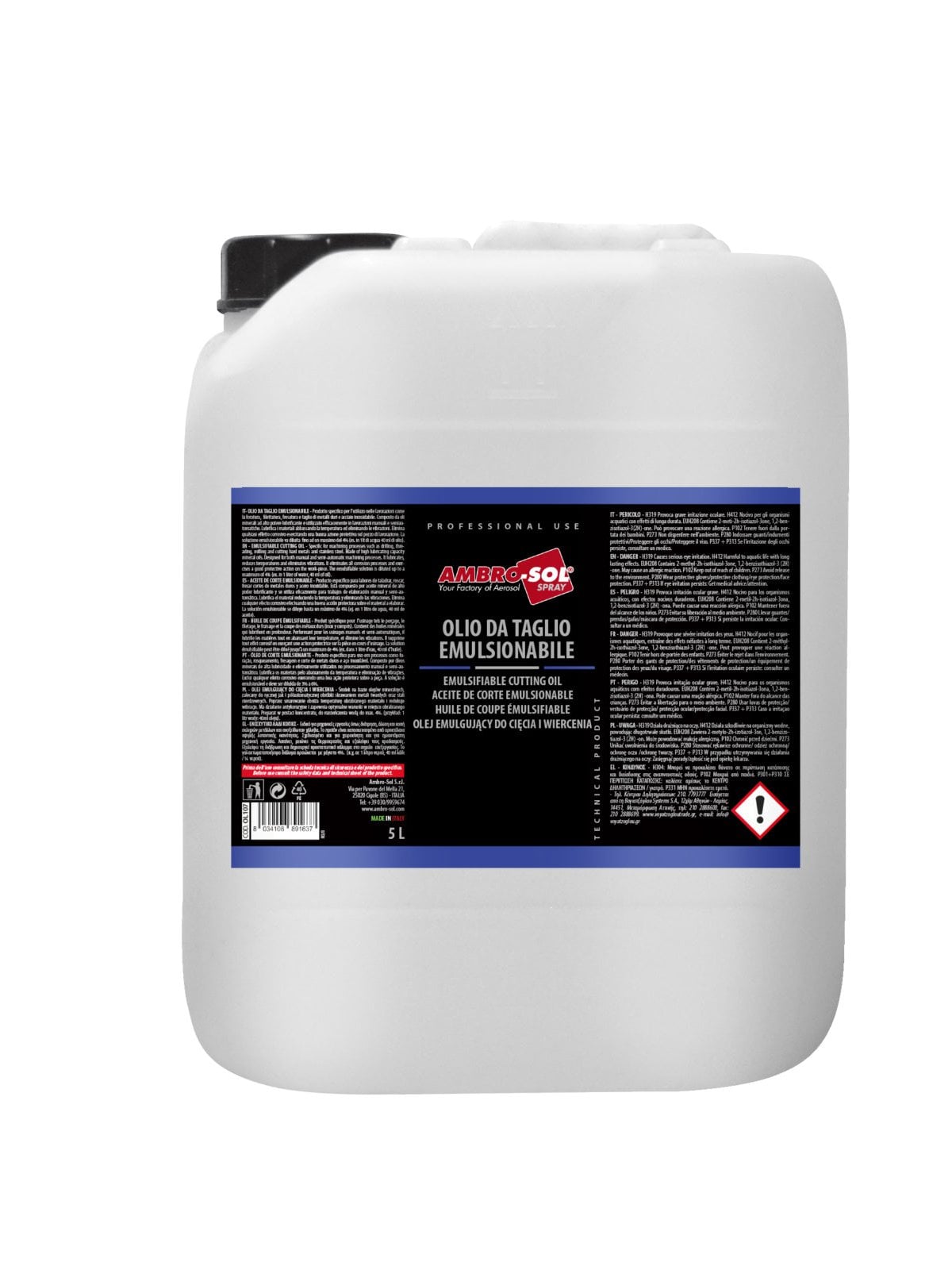 OLIO DA TAGLIO EMULSIONABILE AMBROSOL 5 lt