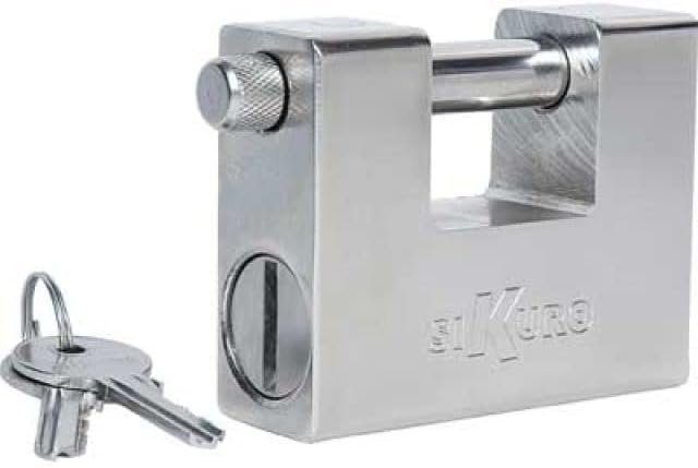 MONOBLOCK-VORHÄNGESCHLOSS „TITAN“ SIKURO 94 mm mit 2 Universalschlüsseln