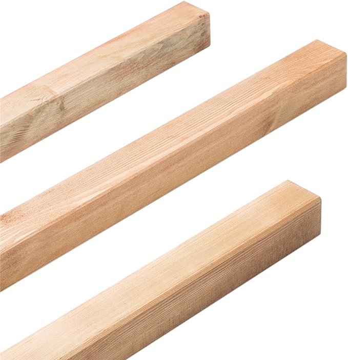 PALO QUADRO IN LEGNO cm 7x7x135h