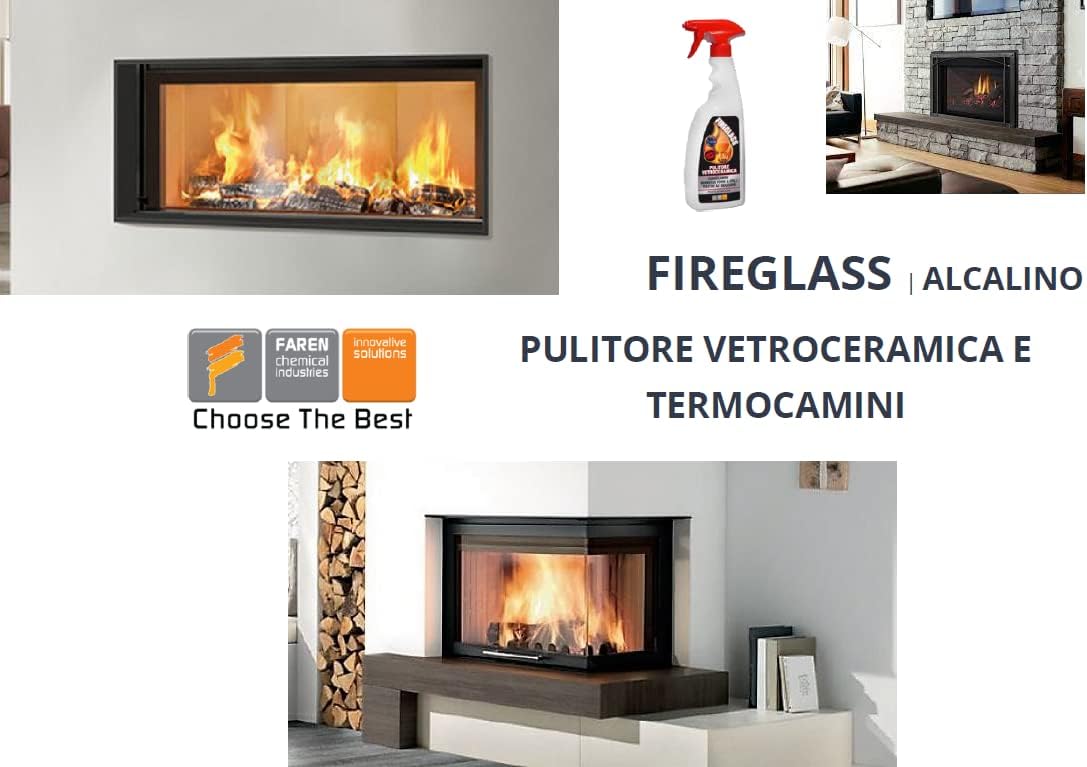 PULITORE VETRO PER CAMINETTI 'FIREGLASS' 750 ml