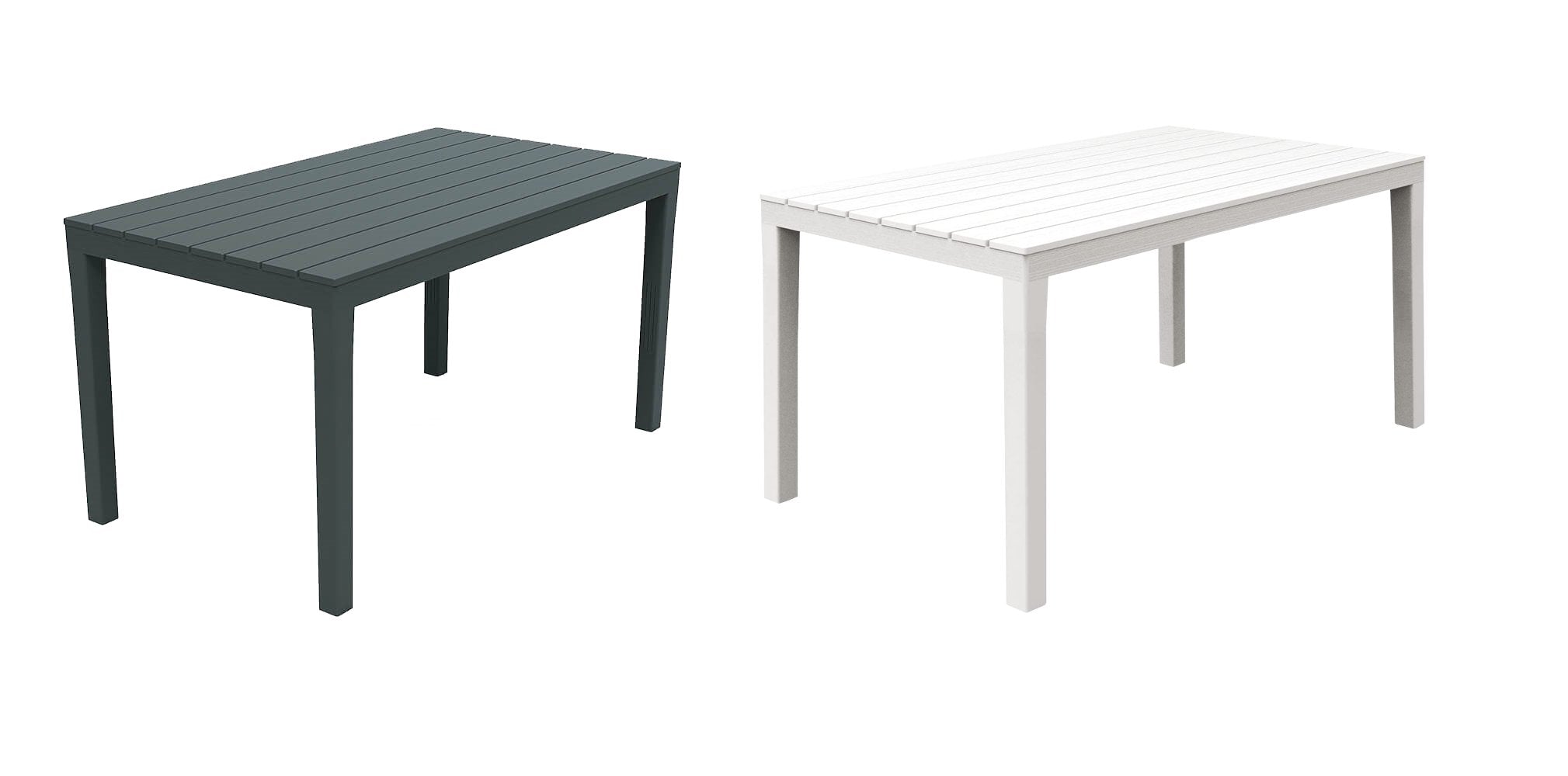 TAVOLO COMPONIBILE RETTANGOLARE 'SUMATRA' cm 138x80x72h - Colore Antracite