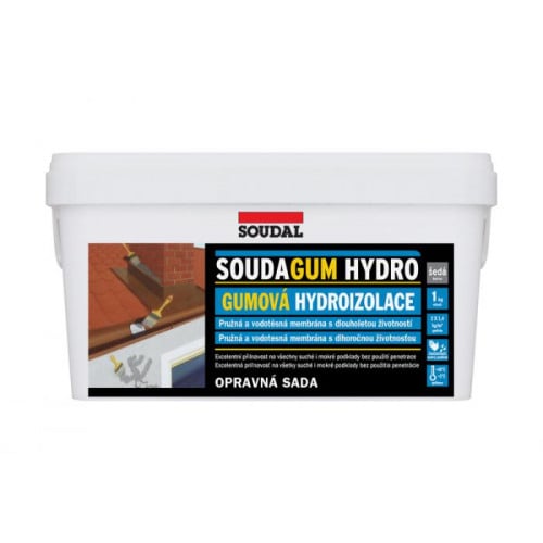 KIT RIPARAZIONE IMPERMEABILIZZANTE 'SOUDAGUM HYDRO KIT' SOUDAL 1 Kg - Colore Grigio