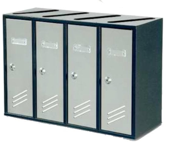 CASELLARIO POSTALE 4 unità - mm 490x190x340h