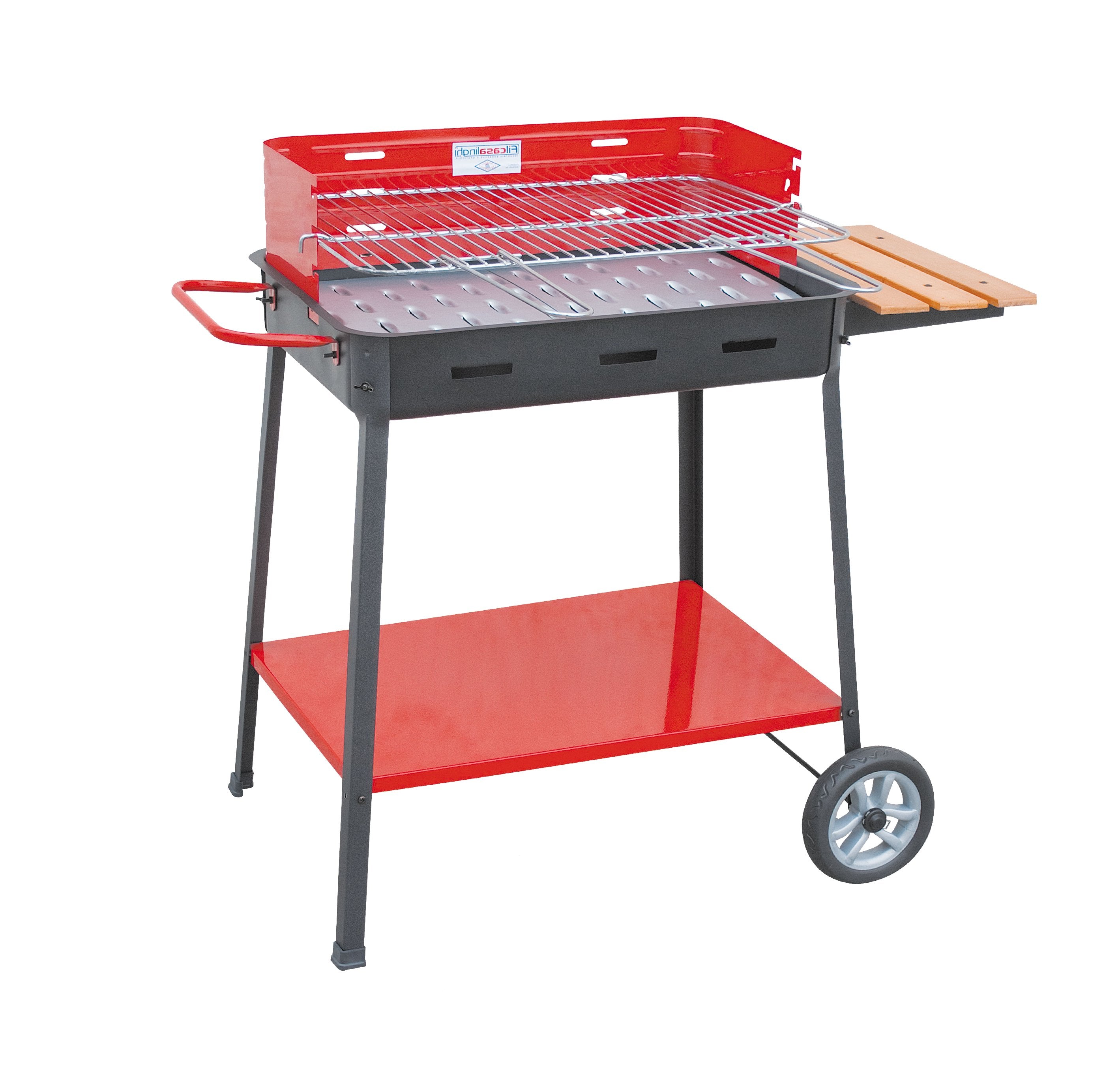 BARBECUE A CARBONELLA 'SUPERMAX' CON APPOGGIO 60x40x85h cm