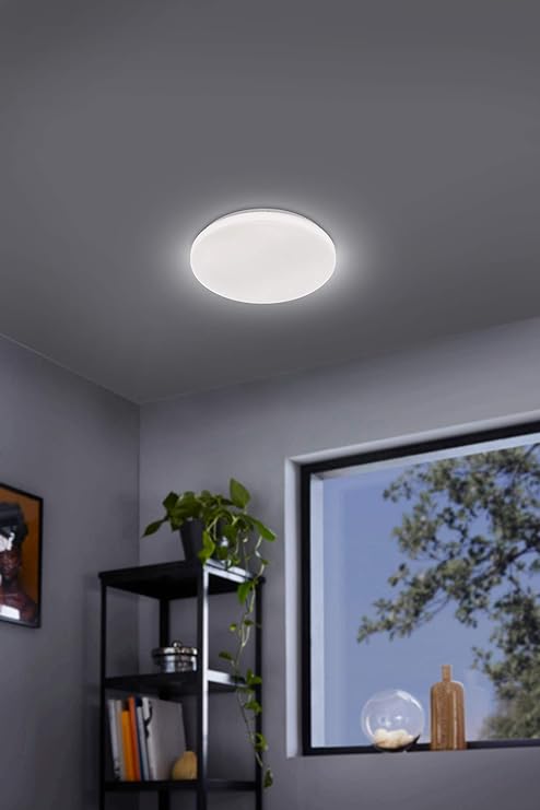 PLAFONNIER ROND 'EFESTO' Couleur Blanc