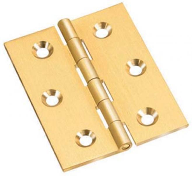 CHARNIÈRE FRAISÉE PLATE 30x25 mm - Bronzé