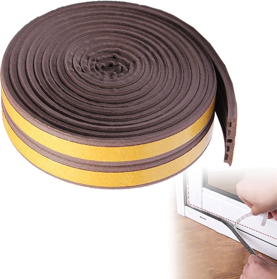 PARAFREDDO PER PORTE E FINESTRE IN GOMMA 9 mm x 6 mt - Bianco
