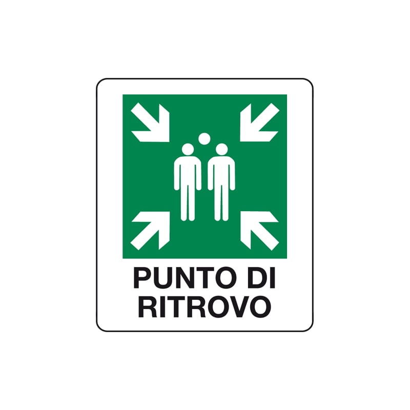 CARTELLO' PUNTO DI RITROVO' 20x30 cm