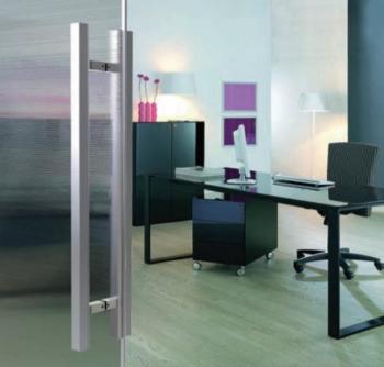 MANIGLIONE INOX 'TEXAS' 25x25x500 mm, Inter. 300 mm - Colore Inox satinato
