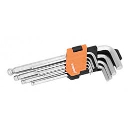 SET CHIAVI MASCHIO ESAGONALI LUNGHE KENDO C/SFERA 9 PEZZI 1,5;2;2,5;3;4;5;6;8;10 mm