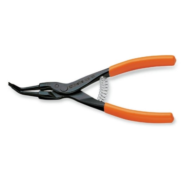 PINZA BECCHI PIEGATI 90° PER ANELLI ESTERNI ART. 1038 BETA 135x0,9 mm - Ø 3÷10 mm