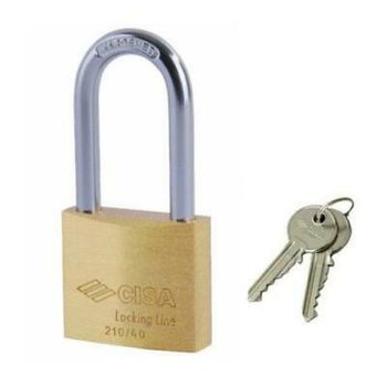 LUCCHETTO AD ARCO LUNGO 'LOCKING LINE' CISA 40 mm