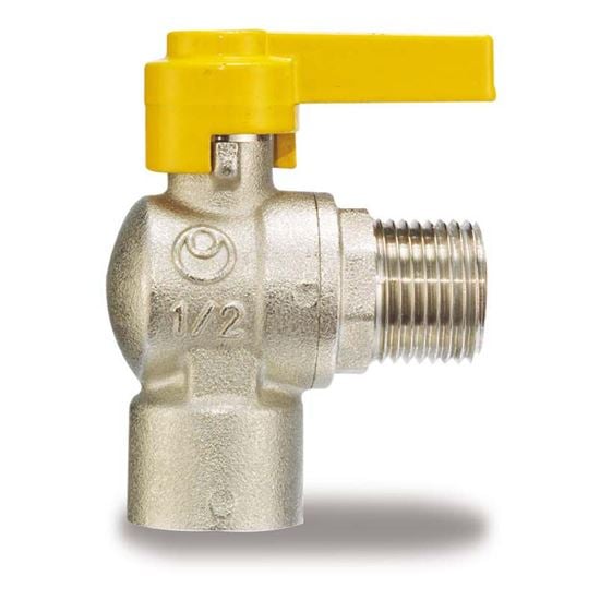 RUBINETTO A SQUADRO GAS F/M 1/2 x 1/2