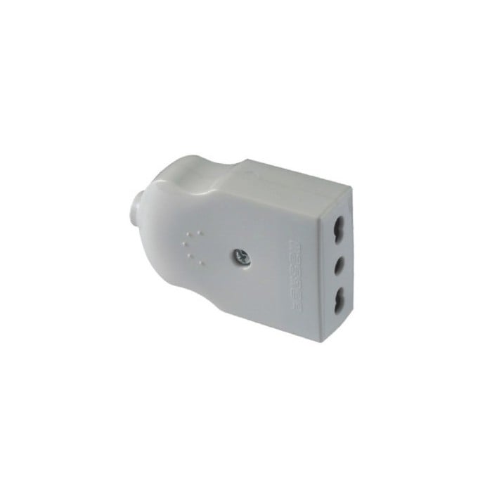 PRISE MOBILE 10/16A 2P+T - Gris
