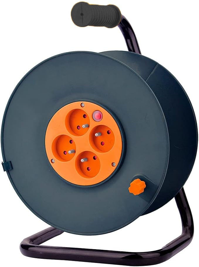 AVVOLGICAVO ELETTRICO CARDINALE CON CAVALETTO 50 mt