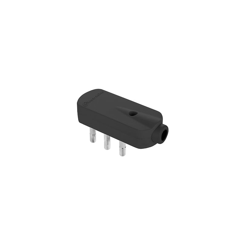 WINKELSTECKER 90° 16A 2P+E - Grau