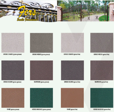 SMALTO FERROMICACEO 'FERS' CARDINALE 0,750 lt - Verde Grana Fine
