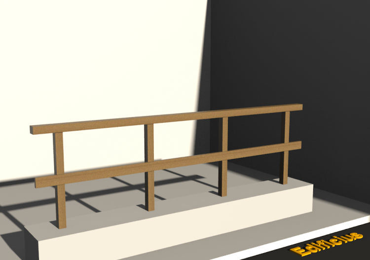 PALO QUADRO IN LEGNO cm 7x7x135h