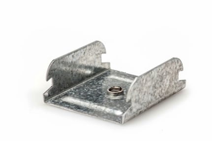 CAVALIERE BASSO CON BORDI SCHIACCIATI Foro Ø 6 mm - Spess. 0,8 mm