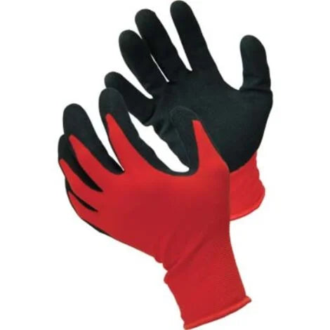 GUANTO POLIESTERE/NITRILE SABBIATO CARDINALE Tg. 9