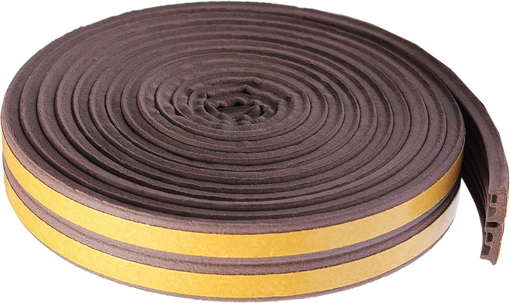 BOURRELET ISOLANT POUR PORTES ET FENÊTRES EN CAOUTCHOUC CARDINALE 9 mm x 6 m - Blanc