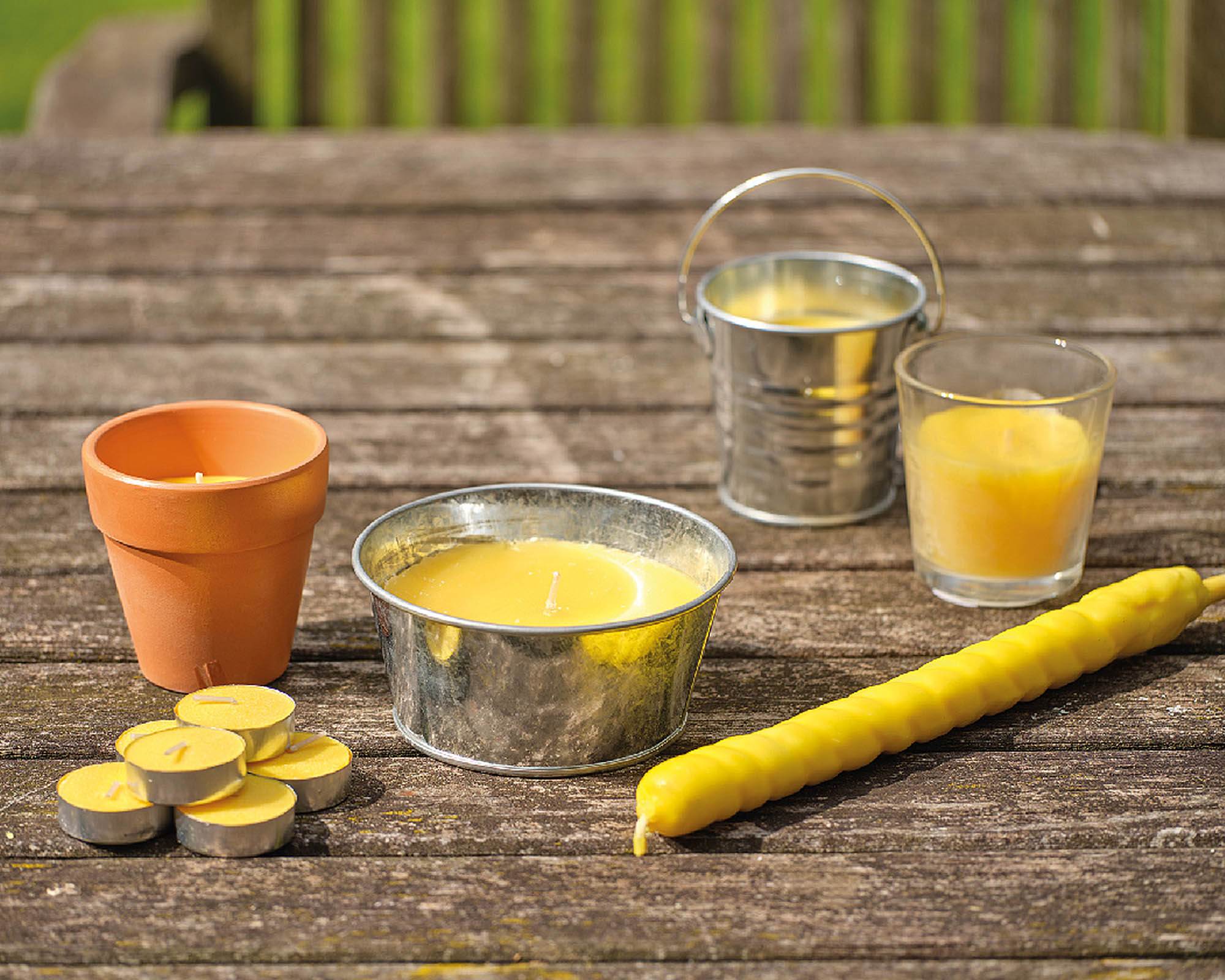 KIT CANDELE ALLA CITRONELLA IN TERRACOTTA Ø 6x6h cm - Confezione 6 pezzi