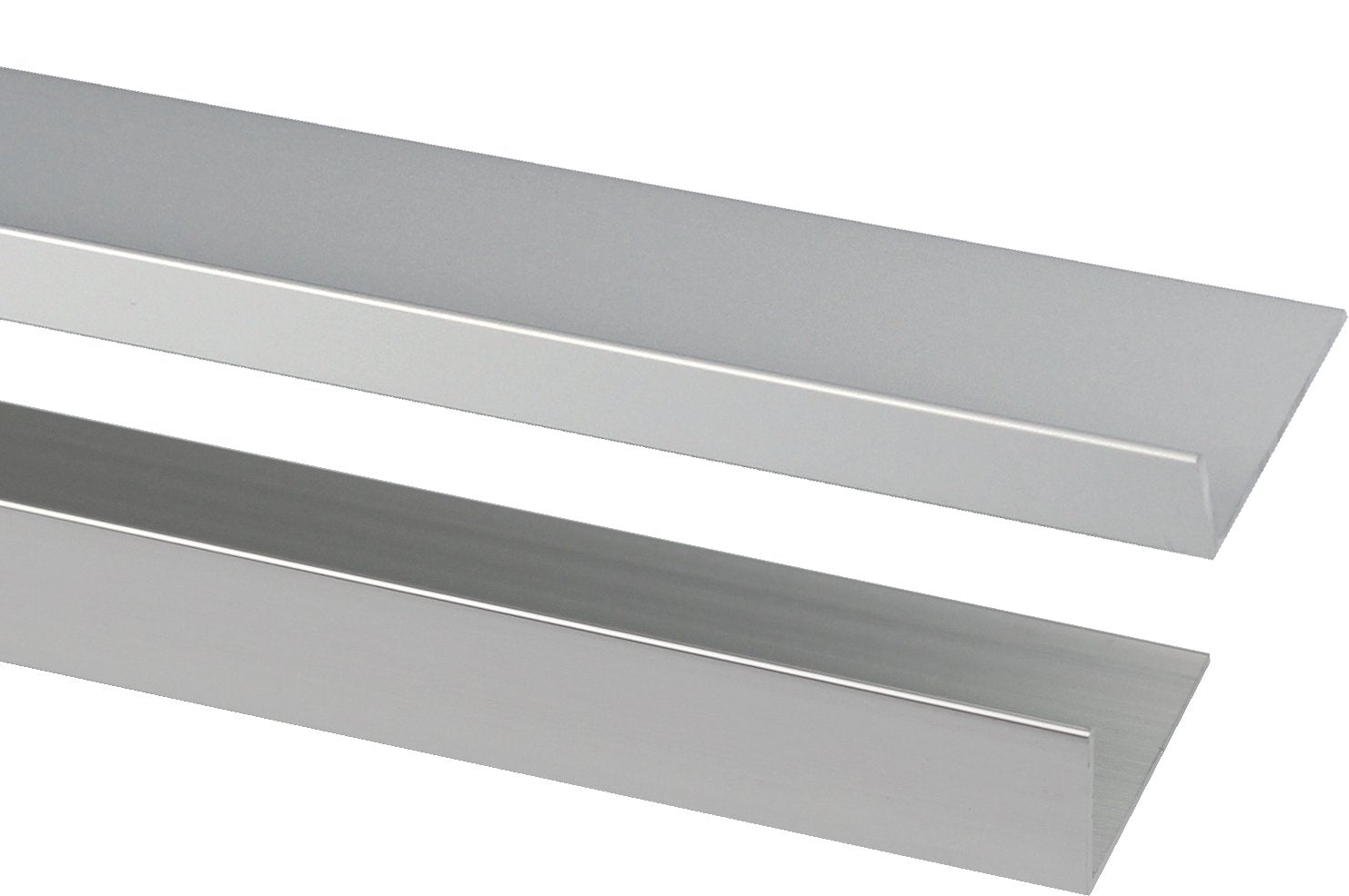PROFILO PER RIVESTIMENTI ANGOLARE TIPO 'L' 20x10x1 mm - lucido - barra 2 mt