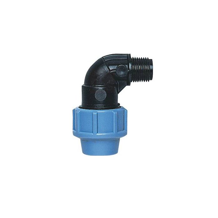 GOMITO A 90° CON DERIVAZIONE MASCHIO PP Ø 25x3/4"
