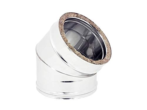 Doppelwandiger 45°-Bogen Ø 100/150 mm
