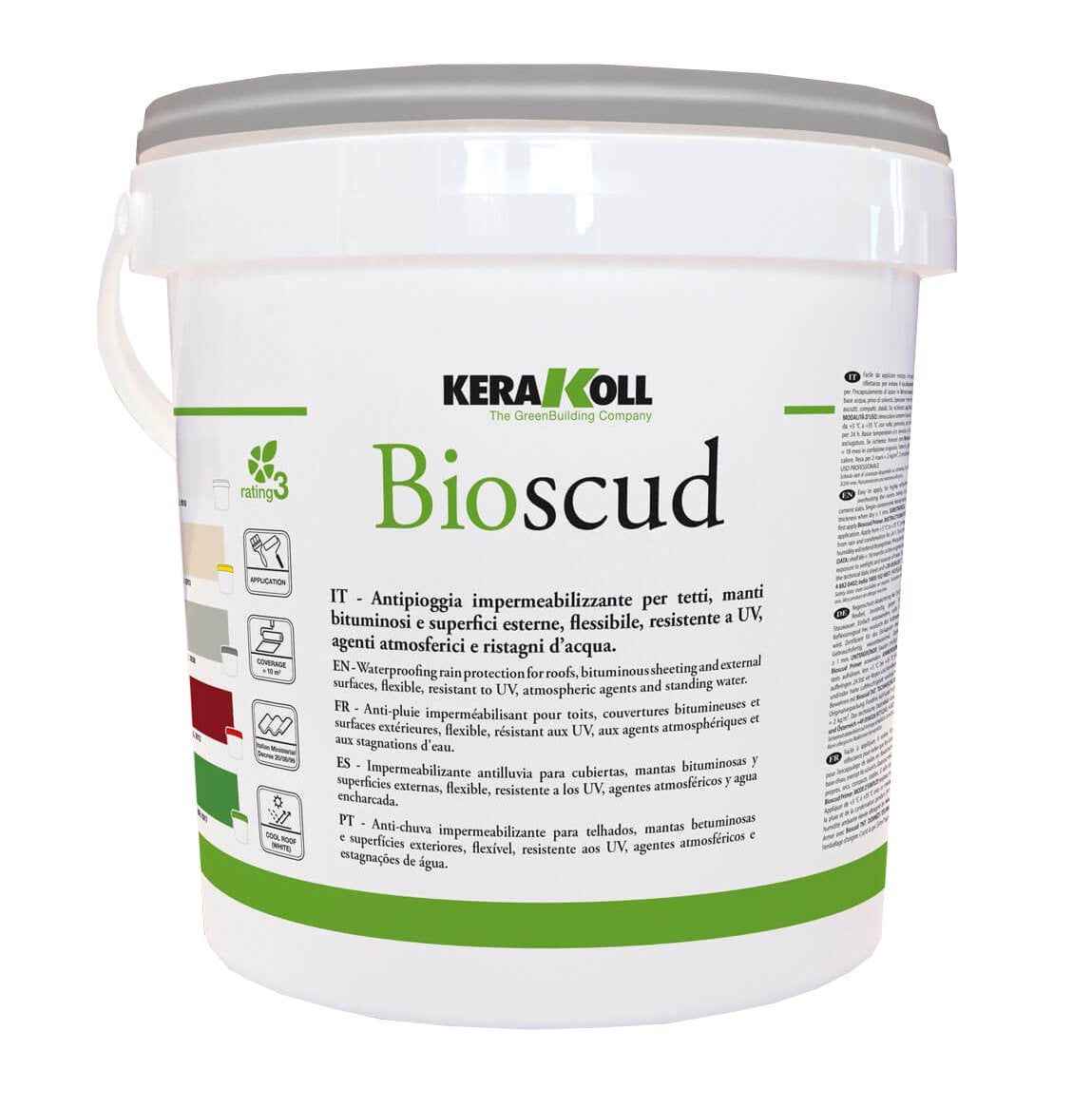 GUAINA LIQUIDA COLORATA 'BIOSCUD' KERAKOLL 20 Kg - Col. Bianca
