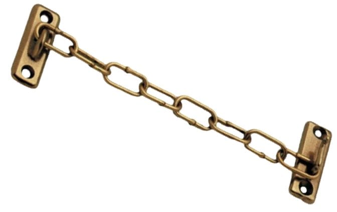 CHAÎNE DE SÉCURITÉ EN LAITON POUR PORTES 150 mm - Laiton bronzé