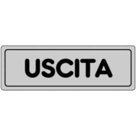 ETICHETTA 'USCITA' 15x15 cm