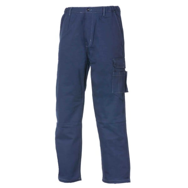 PANTALON EN DRAP DE COTON Taille XL (56-58) - Couleur Bleu marine