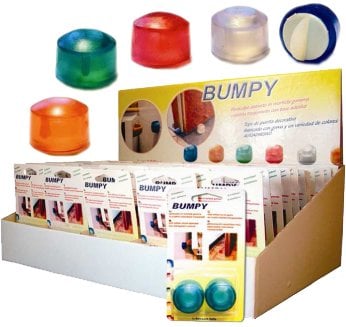 PARACOLPO 'BUMPY' Trasparente neutro - blister 2 pezzi