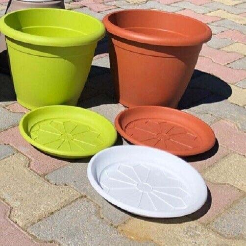 SOUCOUPE DE POT DE FLEUR «CILINDRO» Ø 17 cm (pour pot Ø 20) - Couleur havane